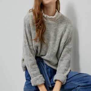 Anthropologie Keely Knit Wool Sweater